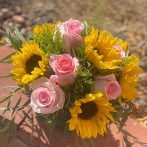 San Diego Sunflower Rose Bouquet